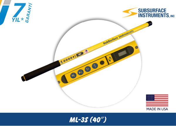 Subsurface ML-3s Vana, Menhol, Buşakle ve Rögar Kapağı Tespit Dedektörü (Manyetik Locator)