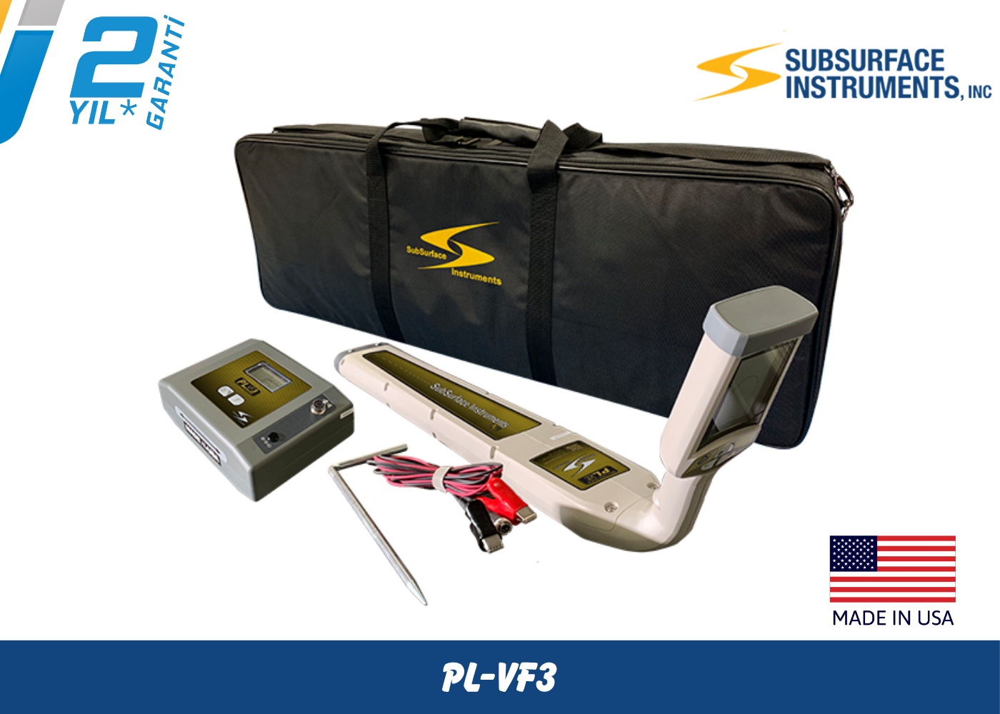 Subsurface Pl-Vf3 Kablo ve Boru Tespit Dedektörü