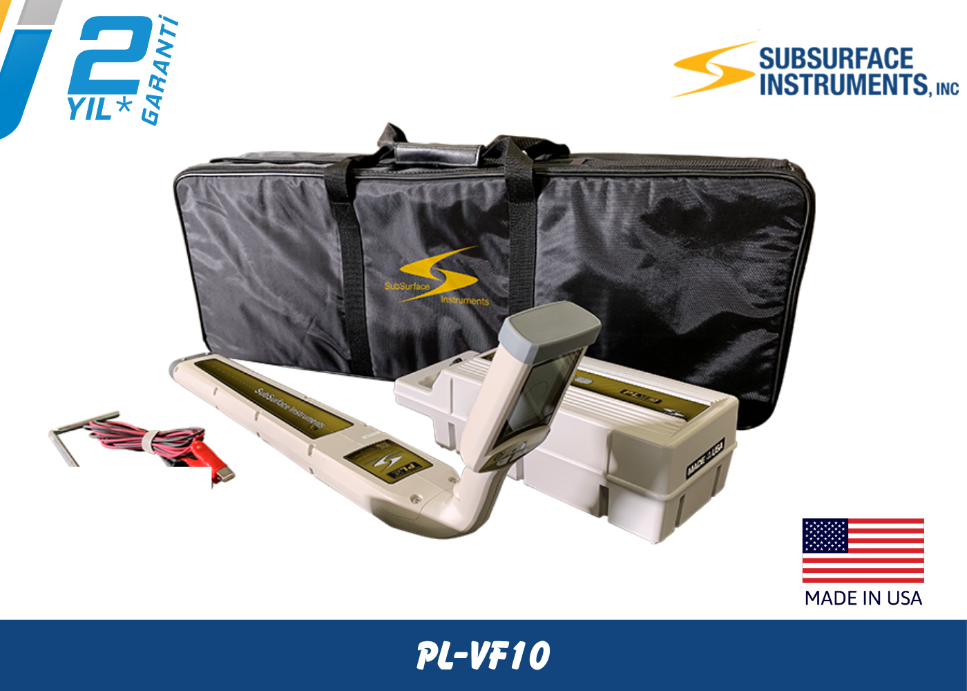 Subsurface Pl-Vf10 Kablo ve Boru Tespit Dedektörü