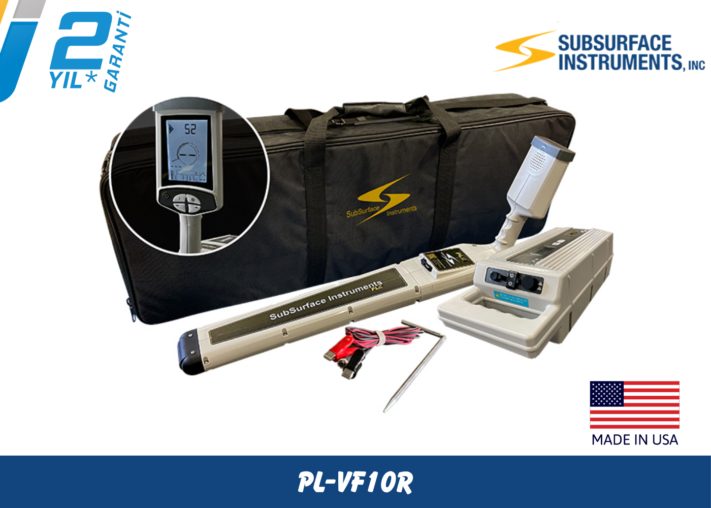 Subsurface Pl-Vf10r Kablo ve Boru Tespit Dedektörü