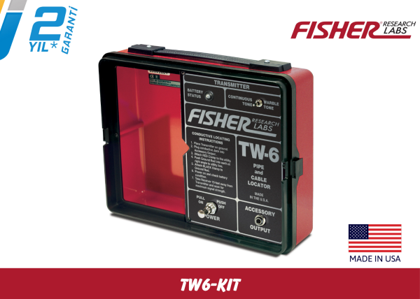 Fisher TW6-Kit Kablo ve Boru Tespit Cihazı