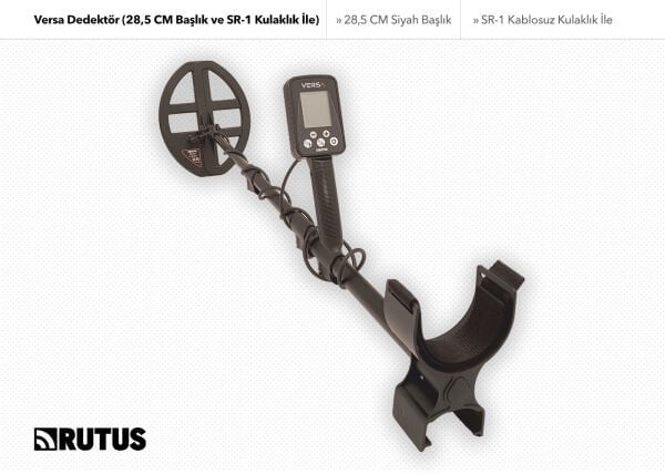 Rutus Versa Dedektör (SR-1 Kablosuz Kulaklık ve 28,5CM DD Başlık İle)
