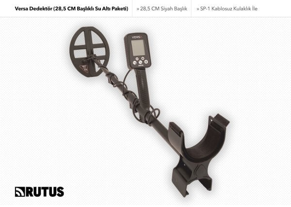 Rutus Versa Dedektör (28,5 CM Başlıklı Su Altı Paketi)