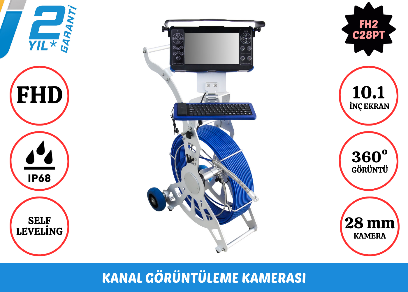 Wopson WPS-FH2-C28PT Kanal Görüntüleme Kamerası