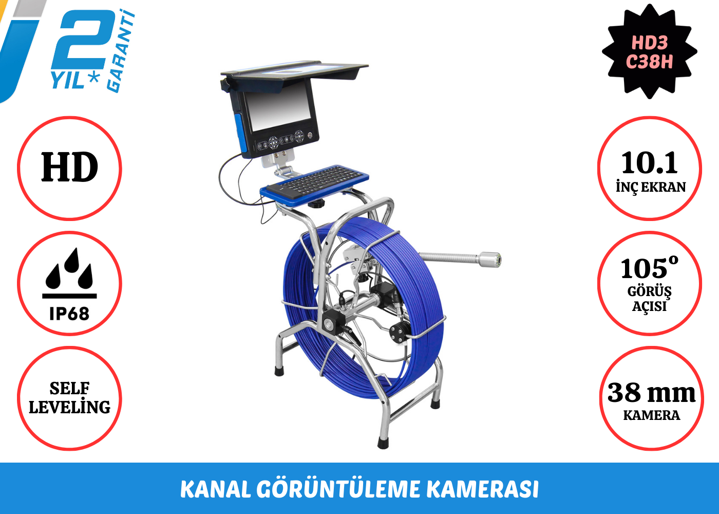 WPS-HD3-C38H Kanal Görüntüleme Kamerası