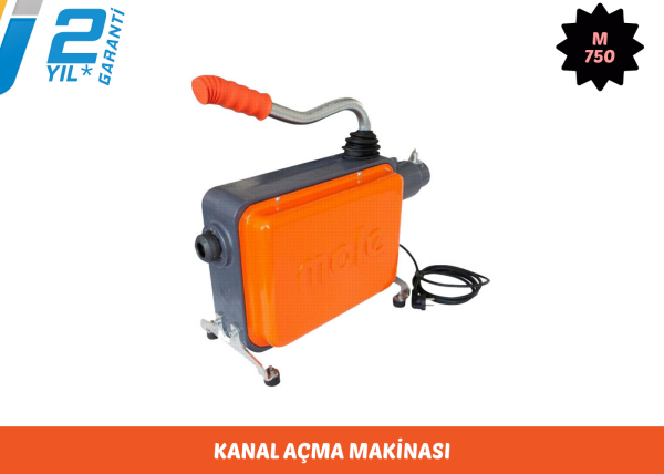 Mole M750 Kanal Açma Makinası + 16/22Mm Spiral Ve Uç Seti