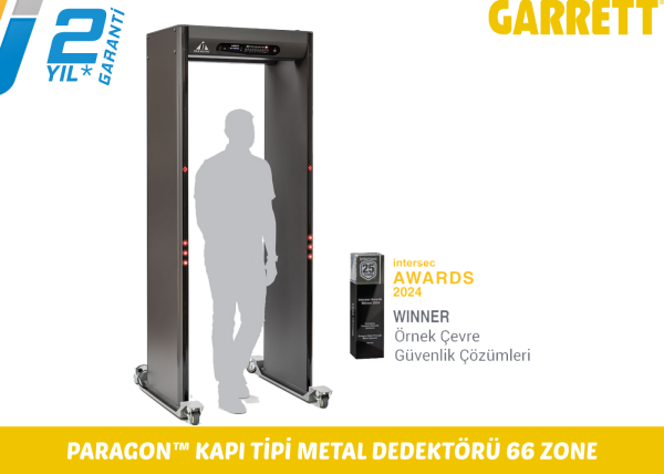GARRETT Paragon™ Kapı Tipi Metal Dedektörü 66 Zone