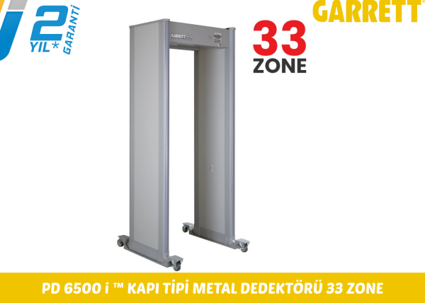 GARRETT PD-6500i Kapı Tipi Metal Dedektörü 33 Zone