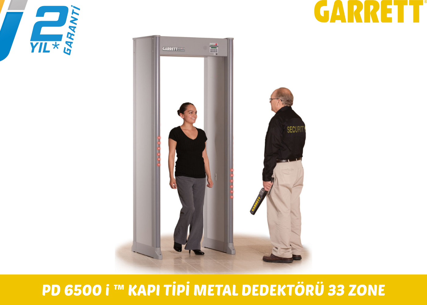 GARRETT PD-6500i Kapı Tipi Metal Dedektörü 33 Zone