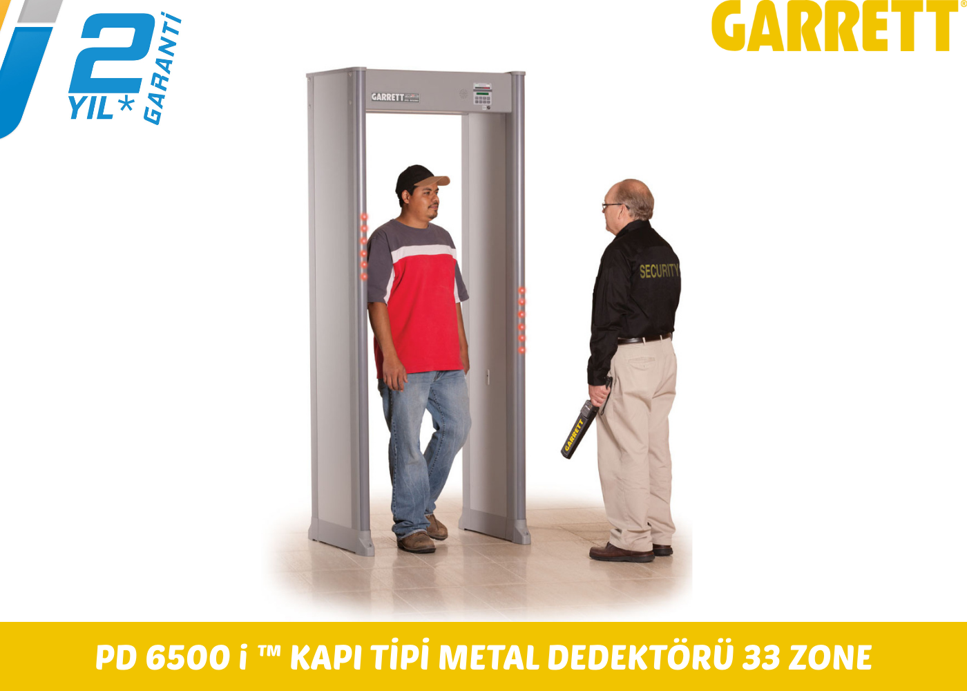GARRETT PD-6500i Kapı Tipi Metal Dedektörü 33 Zone
